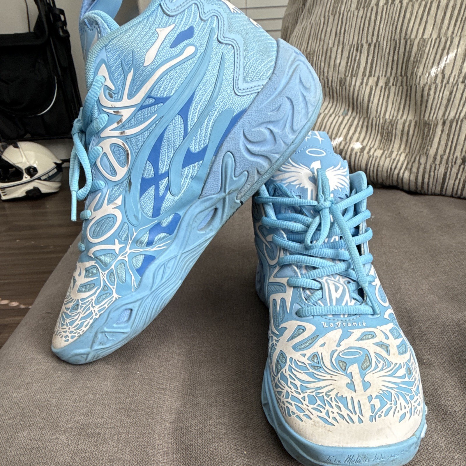 PUMA LaFrancé x MB.04 “1 of 1” Team Light Blue Mesh Lace-Up Sneaker 2024