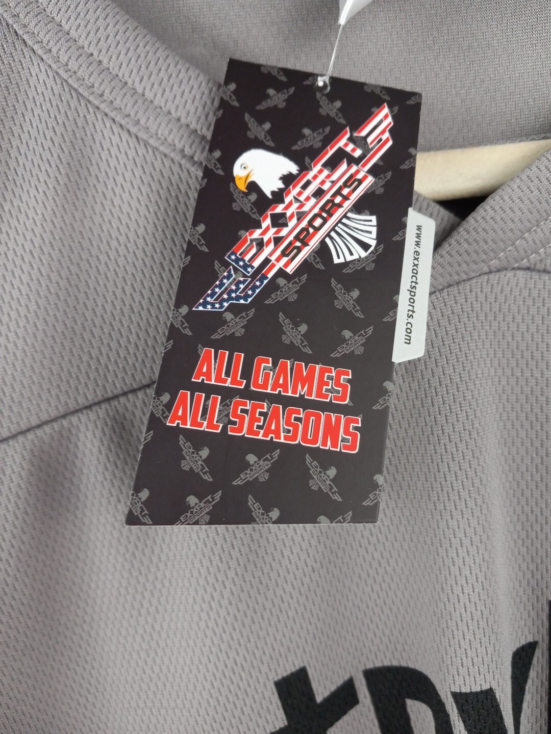 Exxact Sports Silver Grey Shortsleeve stryker Hockey Jersey #88 Size XLARGE
