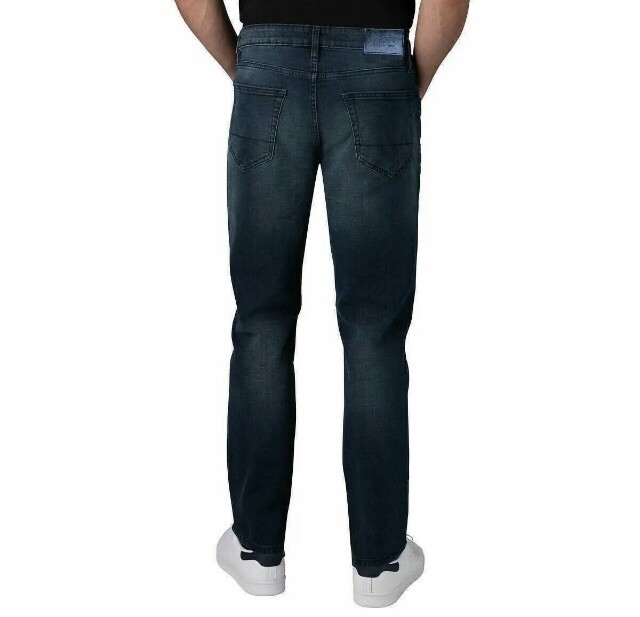 IZOD Soft Touch Comfort Stretch Slim Fit at Seat & Thigh (Dark Blue, 32W x 32L)