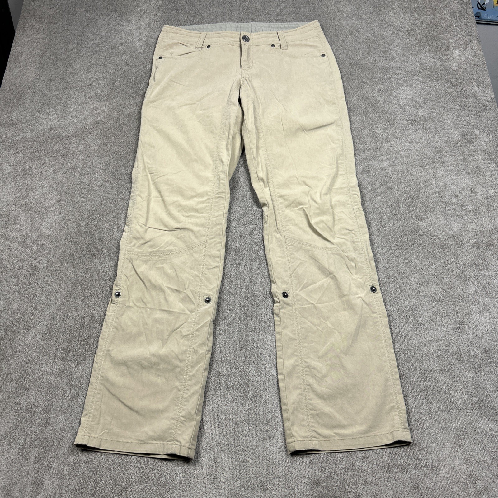 Kuhl Pants Womens 6 Reg Beige Legendary Stretch Hiking Travel Outdoor Twill 6279