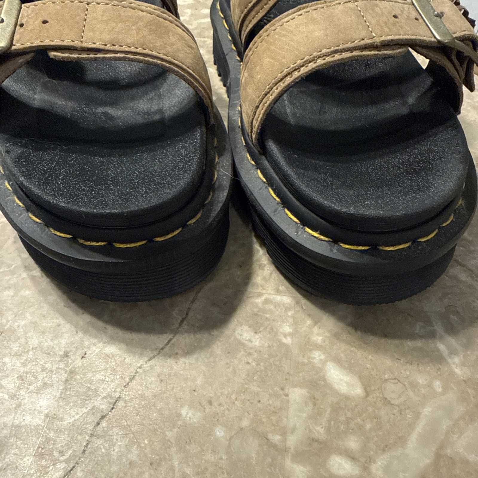 Dr Martens MYLES Savannah Tan Sandal Tumbled Nubuck 31736439 Womens Size 6
