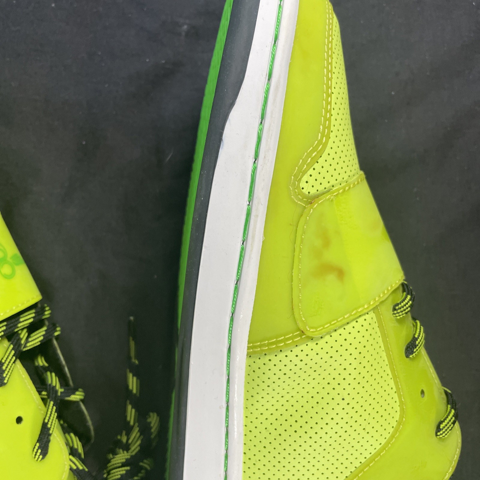 Creative Recreation Cesario Lo Men’s Size 9.5 Neon Green Yellow Shoe Black Kush!