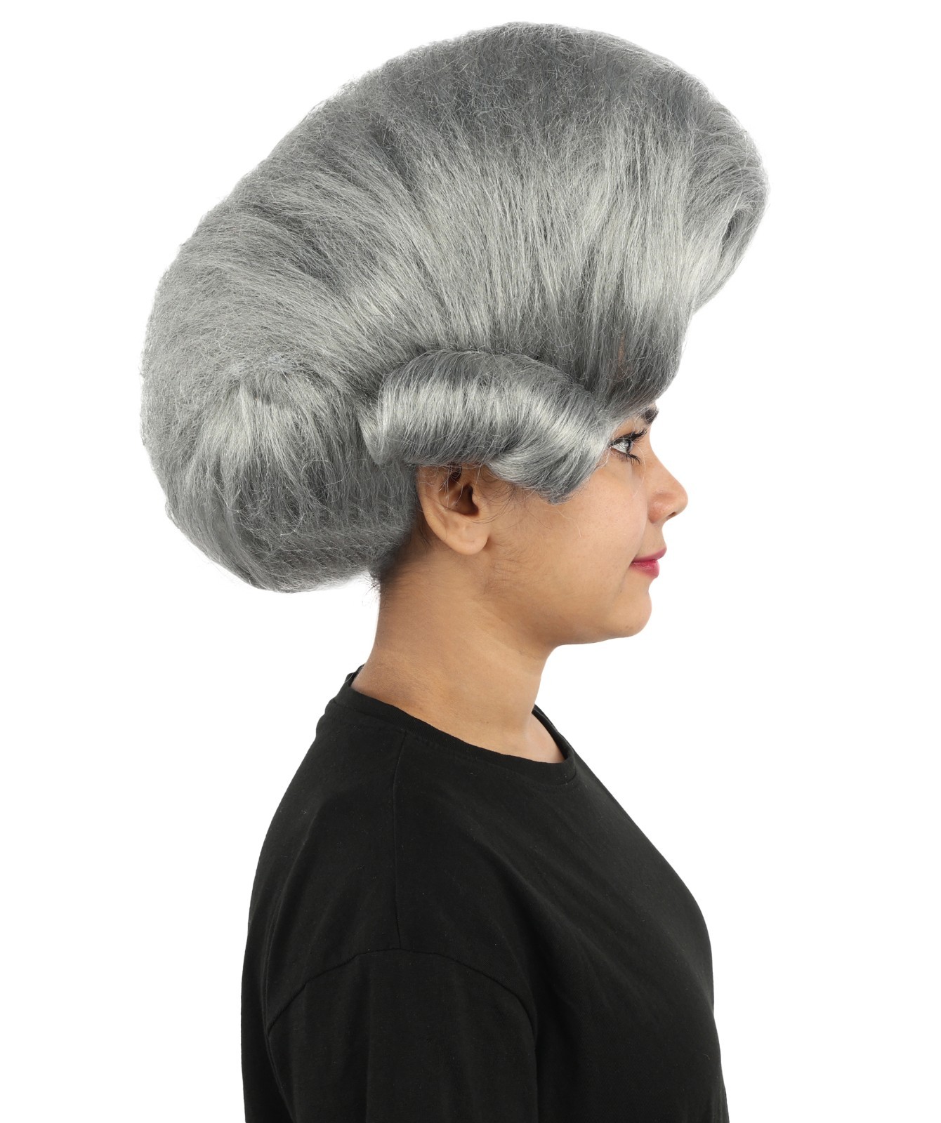 Architectural Beehive Wig, Monochromatic steel grey, create of synthetic fiber