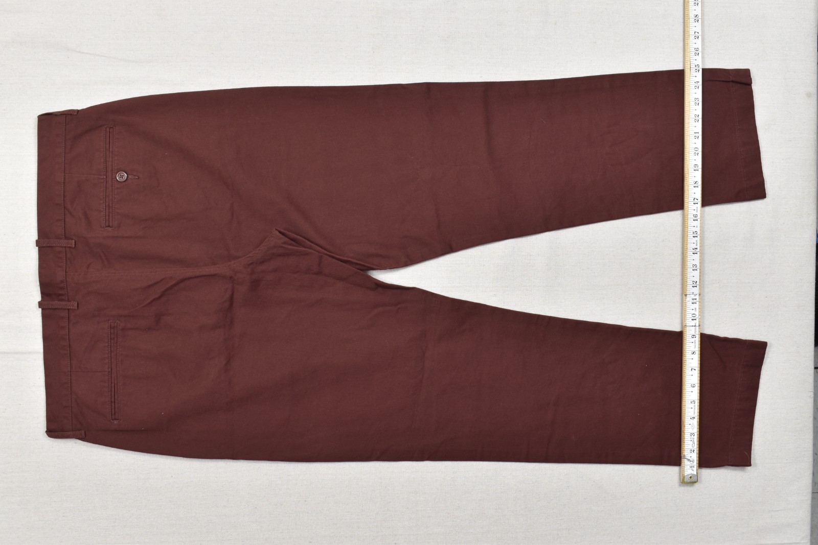 J.Crew The Sutton Men’s Chino Pants 35×32 Brown Burgundy 100% Cotton