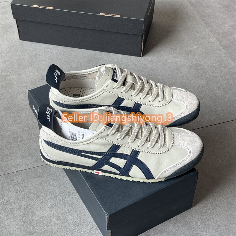 2026 Onitsuka Tiger MEXICO 66 DL408-1659 1183C102-200 Birch Navy Blue