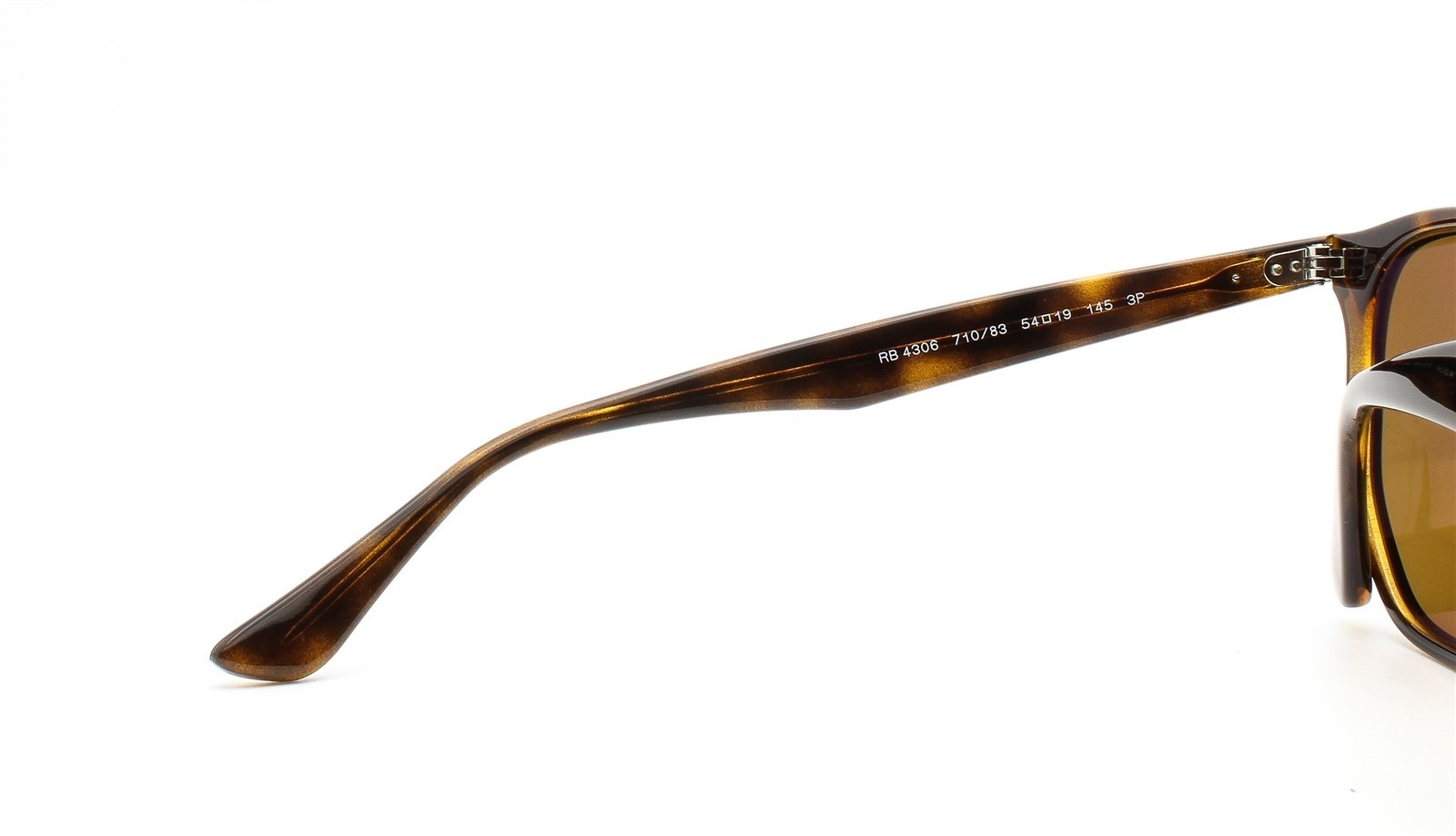 Ray-Ban Sunglasses RB 4306 710/83 Polished Brown Havana Polarized with Case