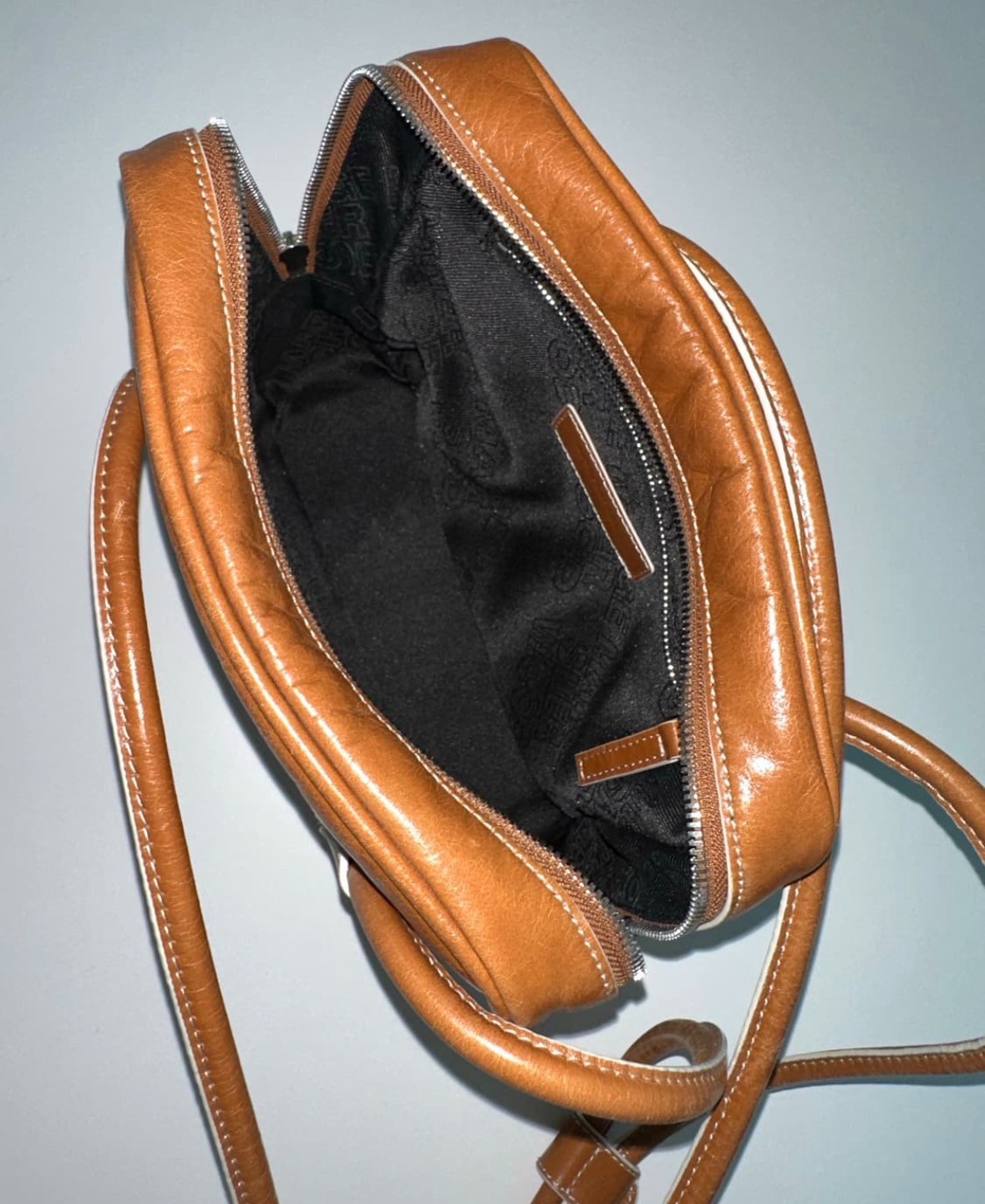 MARGE SHERWOOD PIPING Shoulder brown crinkle K-Designer Bag