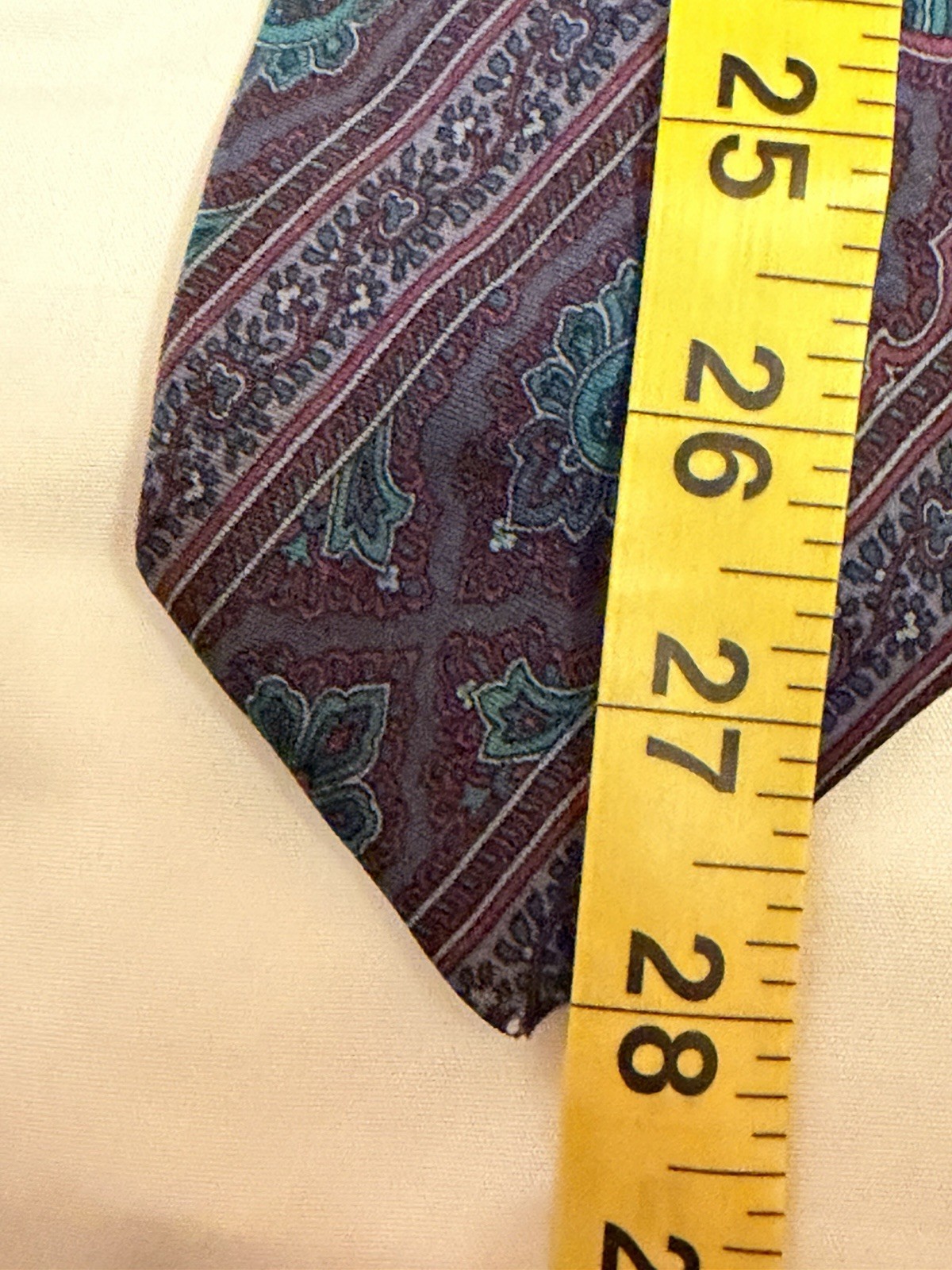 Allen lolly England Men’s Paisley Tie Blue Red Silk Classic 57″-60″ One Size