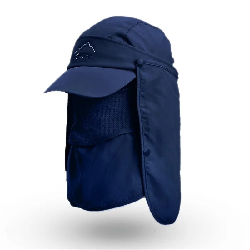 Summer UV Protection Sun Hat Baseball Cap With Neck Face Flap For Fishing Hiking