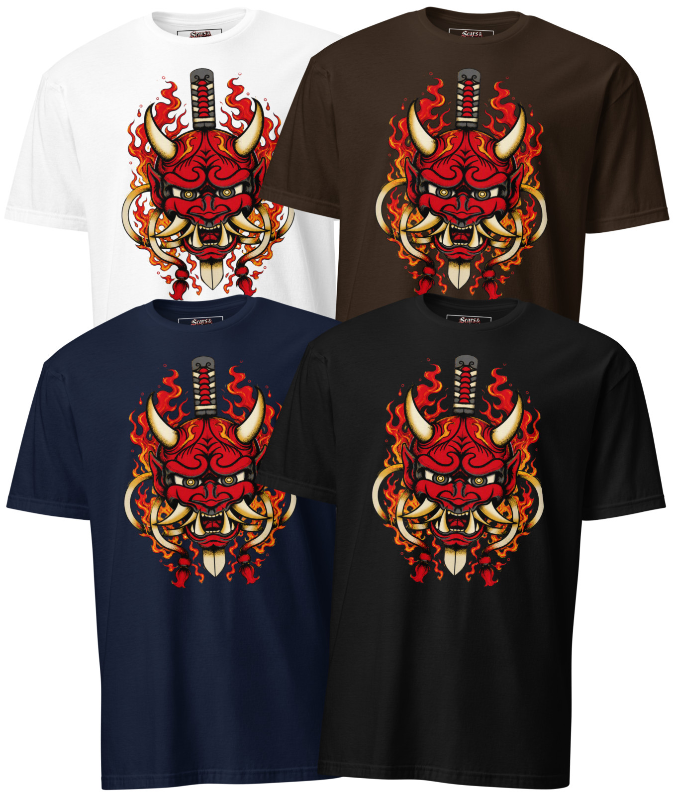 Oni Shogun | Soft-Style T-Shirt | Shadow Forged Red Dominion