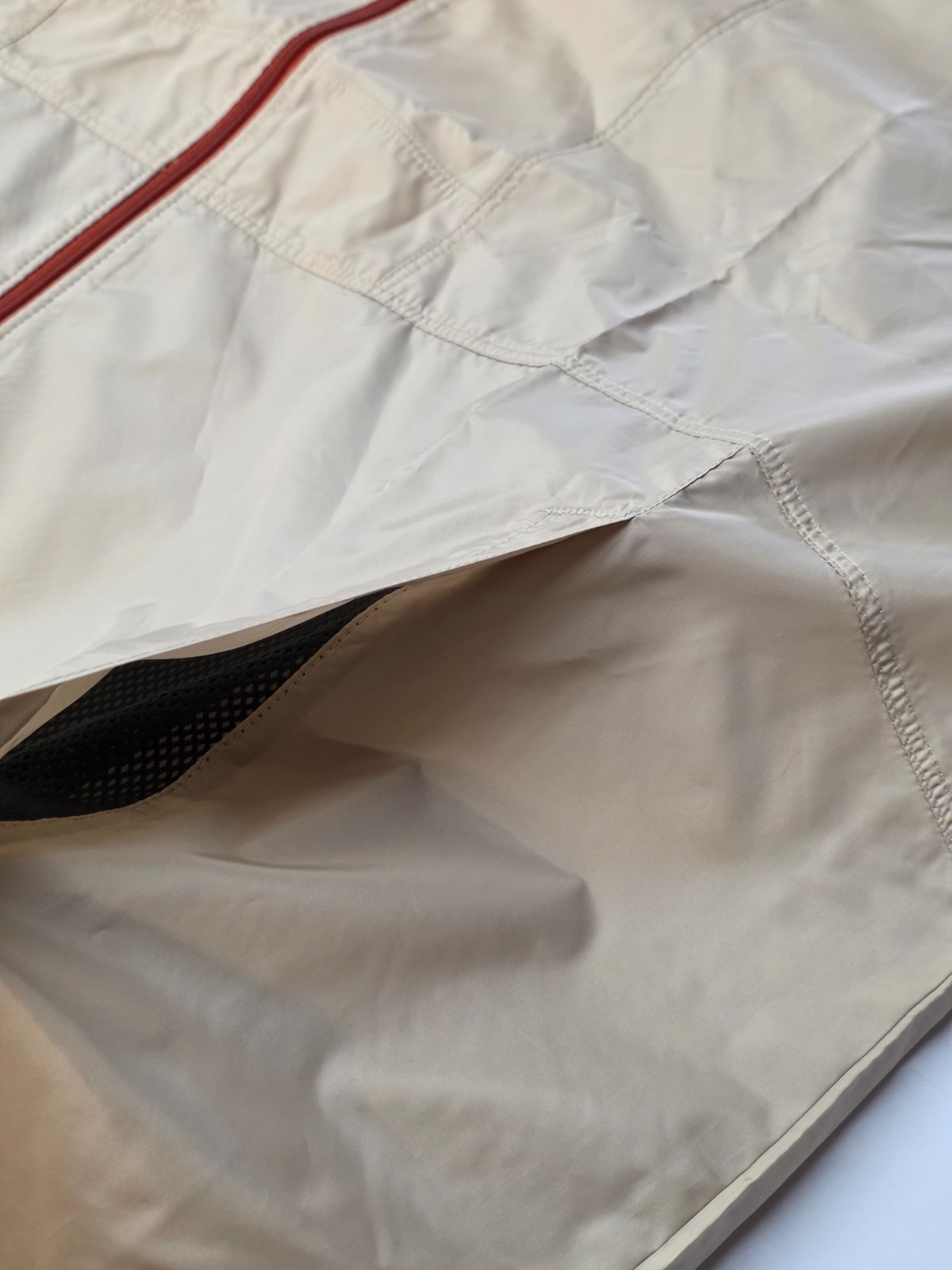 Columbia Flashback Windbreaker Jacket Men’s XXL Beige Rust Hooded NWT