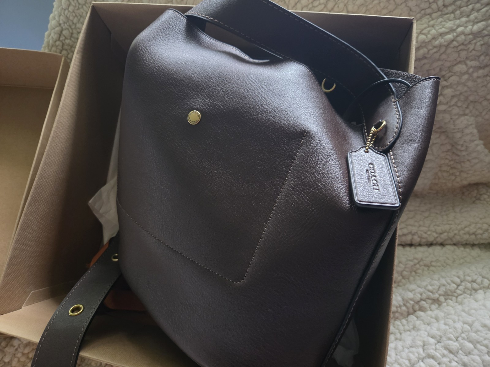 Coach Bleeker Bucket Bag. NWT Never Used. Great Condition.