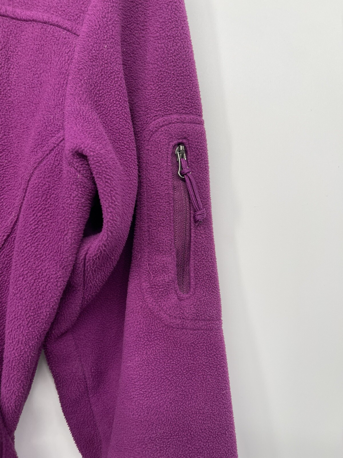 Columbia XS Fast Trek II Fleece Jacket Women Purple Excellent Full Zip Mock Neck