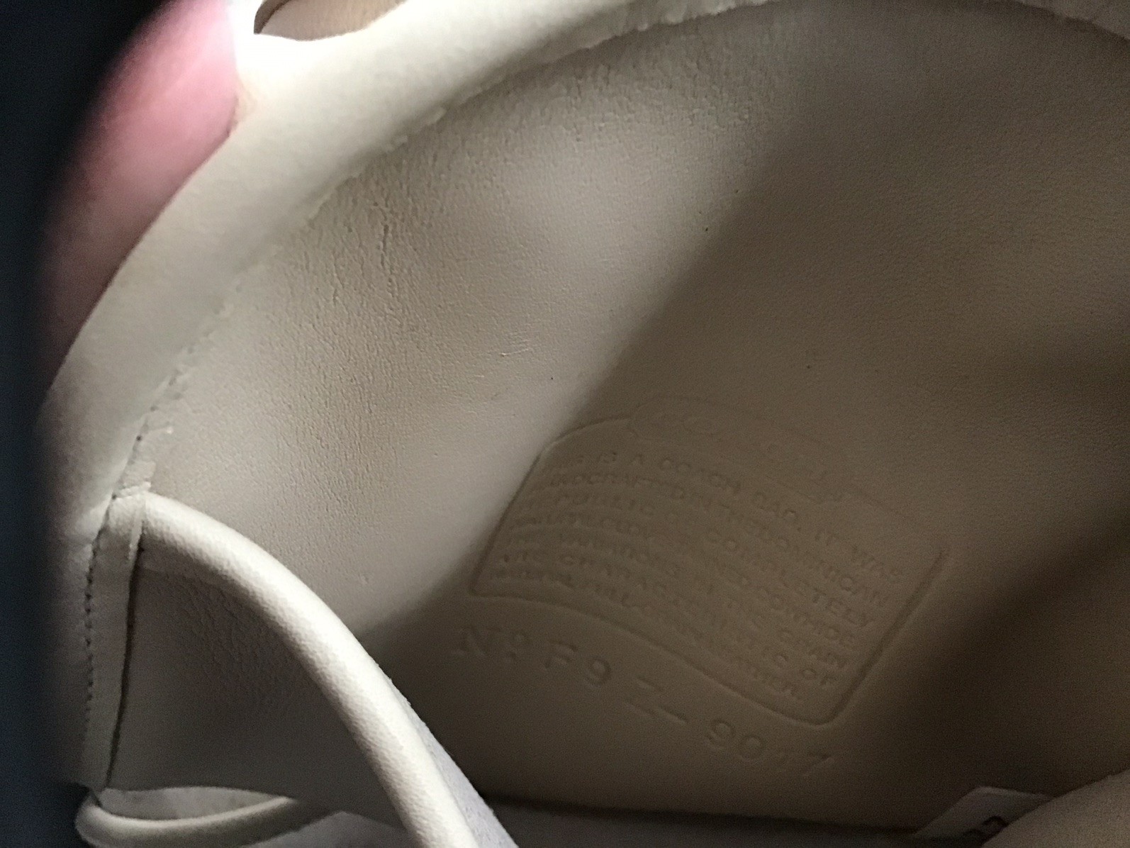 Rare VTG Coach 9017 Cream Leather Abbie Crossbody Shoulder Bag