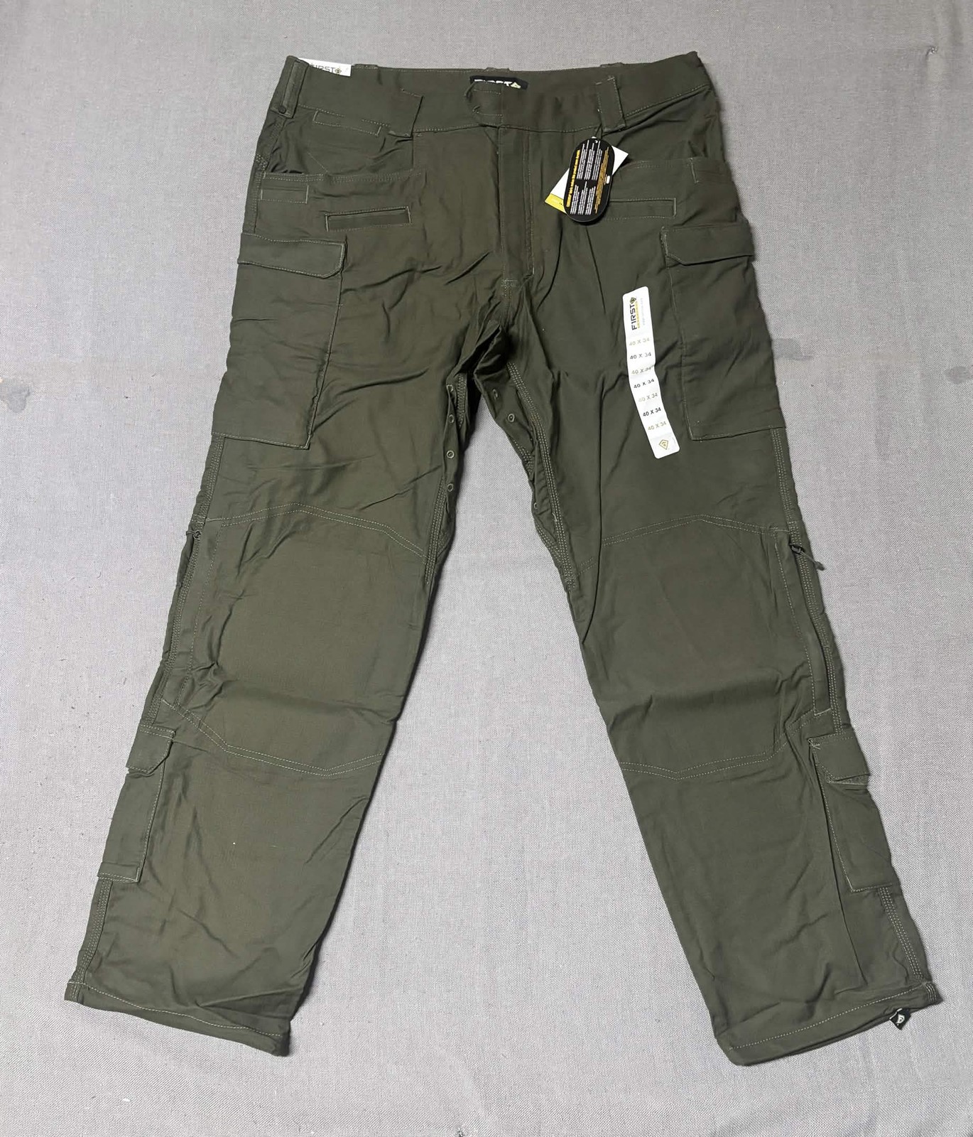 First Tactical Men 40×34 Defender Cargo Pants Cotton Nylon OD Green NWT