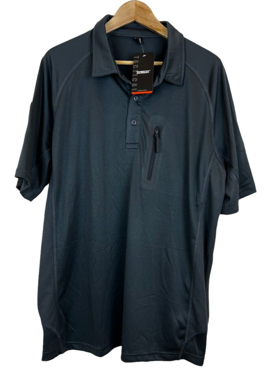 TacVasen Tactical Short Sleeve Polo First Grade Class B Men’s Size XL Gray