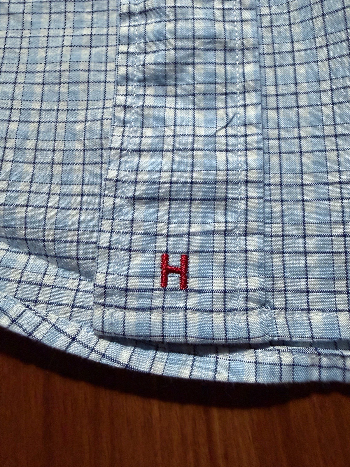 Hathaway Andover Poplin Men’s Long Sleeve Button Down Shirt Size 15 1/2 X 32