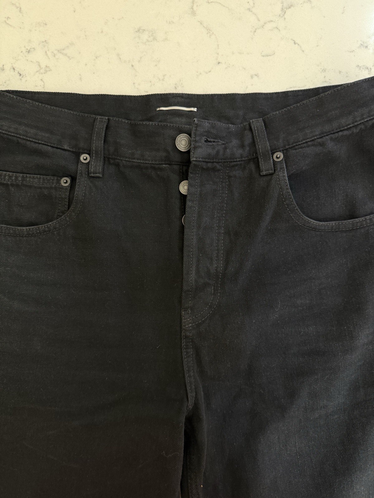 YSL BLACK JEANS 30 Straight Leg Denim Jeans