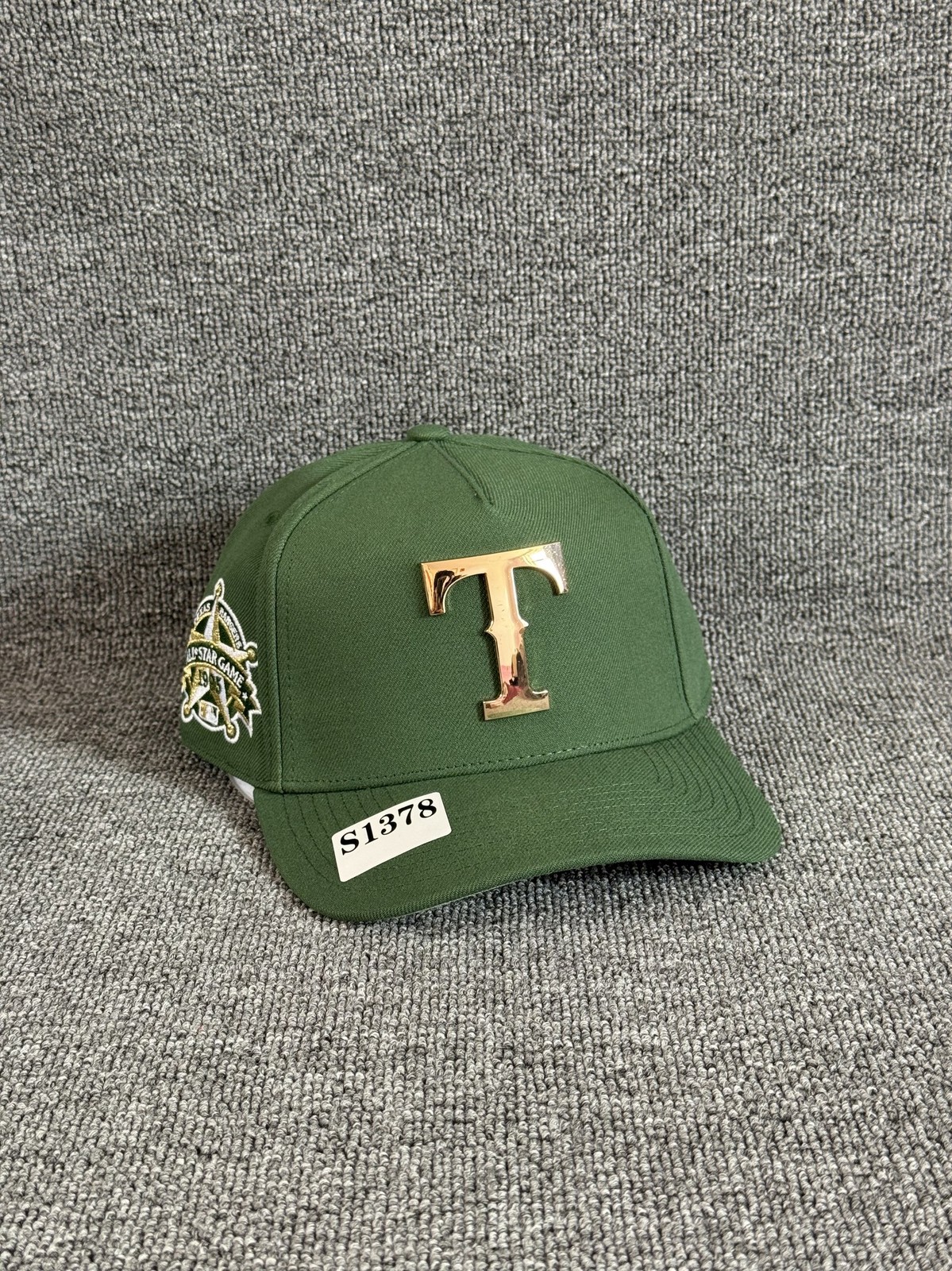 Mitchell & Ness Texas Rangers Snapback Olive Green 1995 All Star Cap