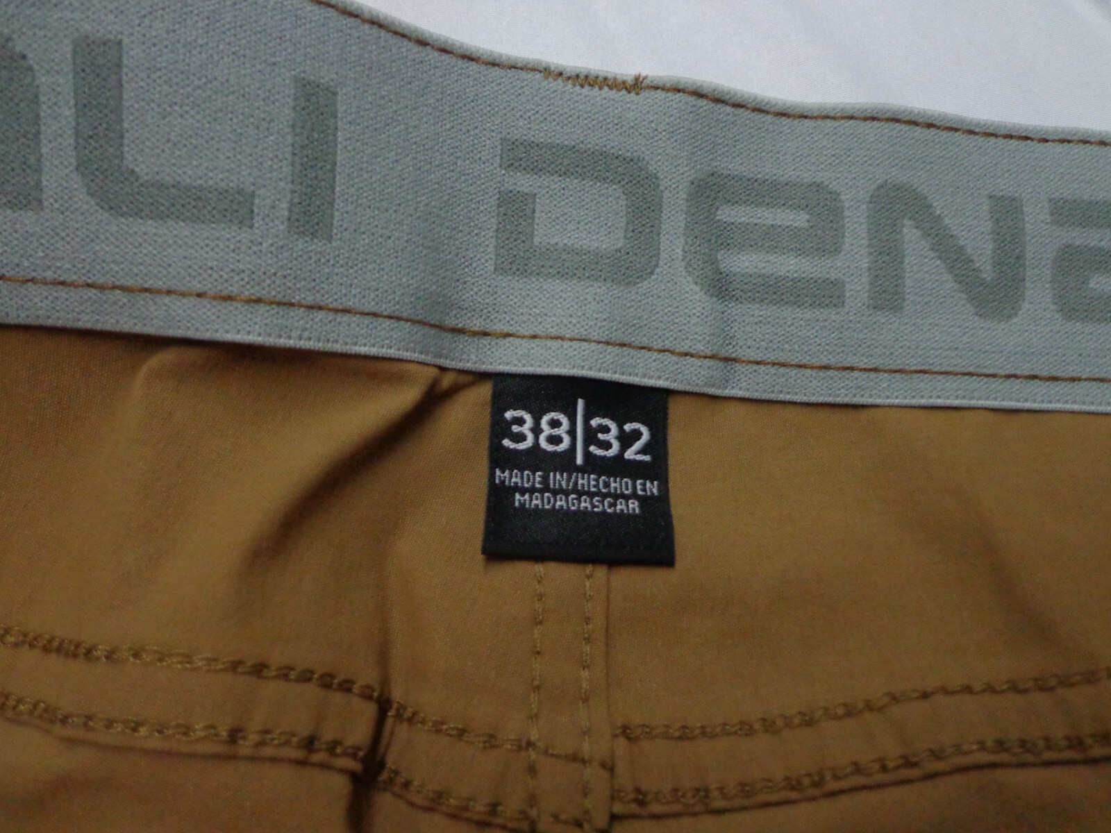 DENALI Moccasin Brown Tech Fabric Stretch Pants NWT 38 /32 MSRP $54