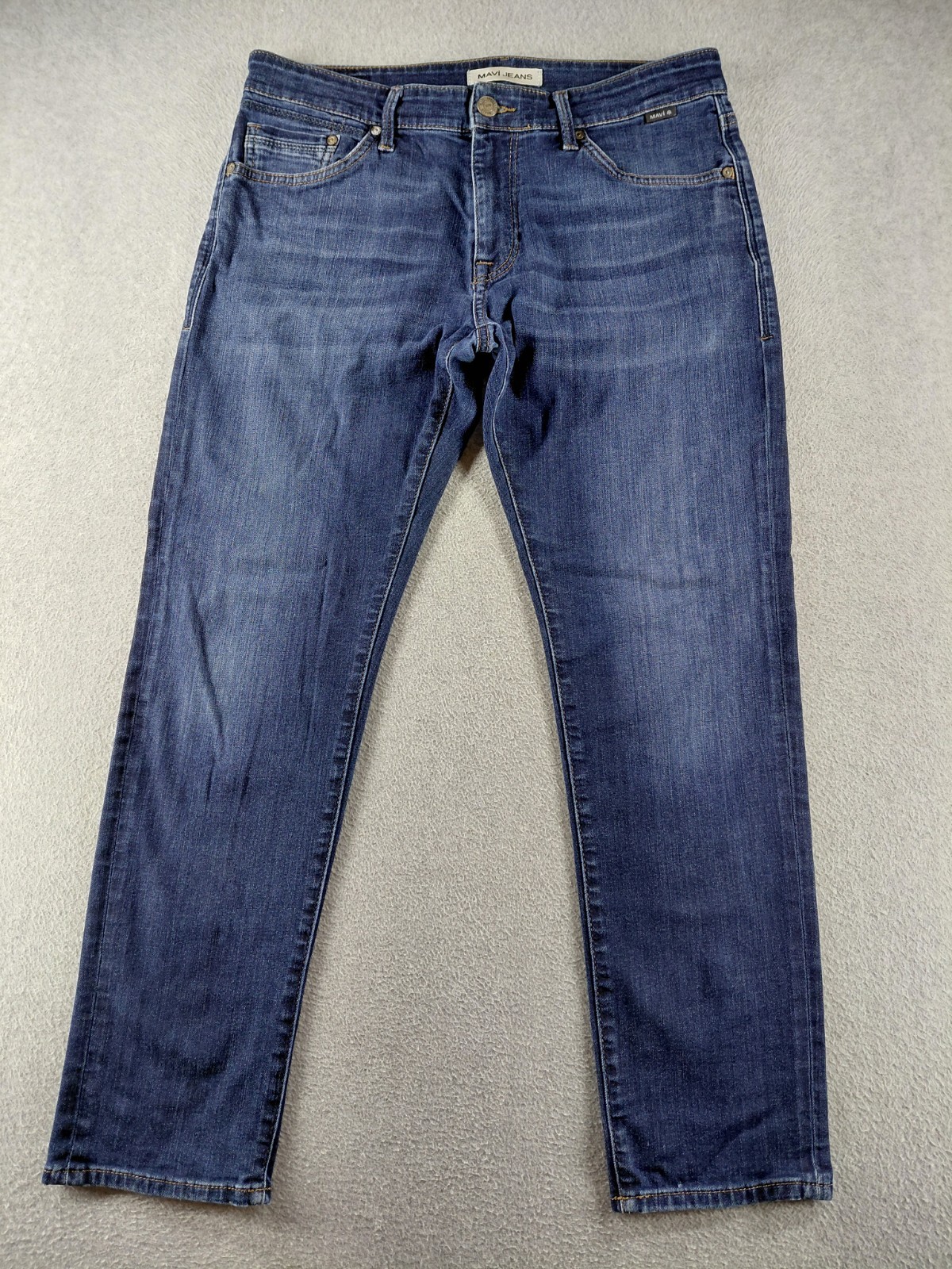 Mavi Men’s Jeans Size 33×30 Blue Jake Slim Straight Leg Stretch Mid 29″ Denim