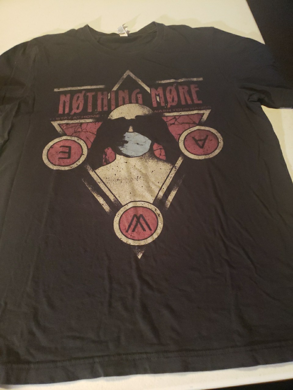 RARE Nothing More Stay At Home Tour 2020 Band T-Shirt Black Size M
