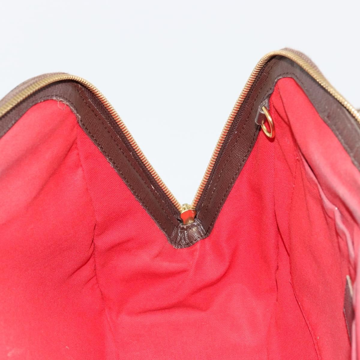 LOUIS VUITTON Damier Ebene Belem MM Hand Bag N51174 LV Auth BA12741
