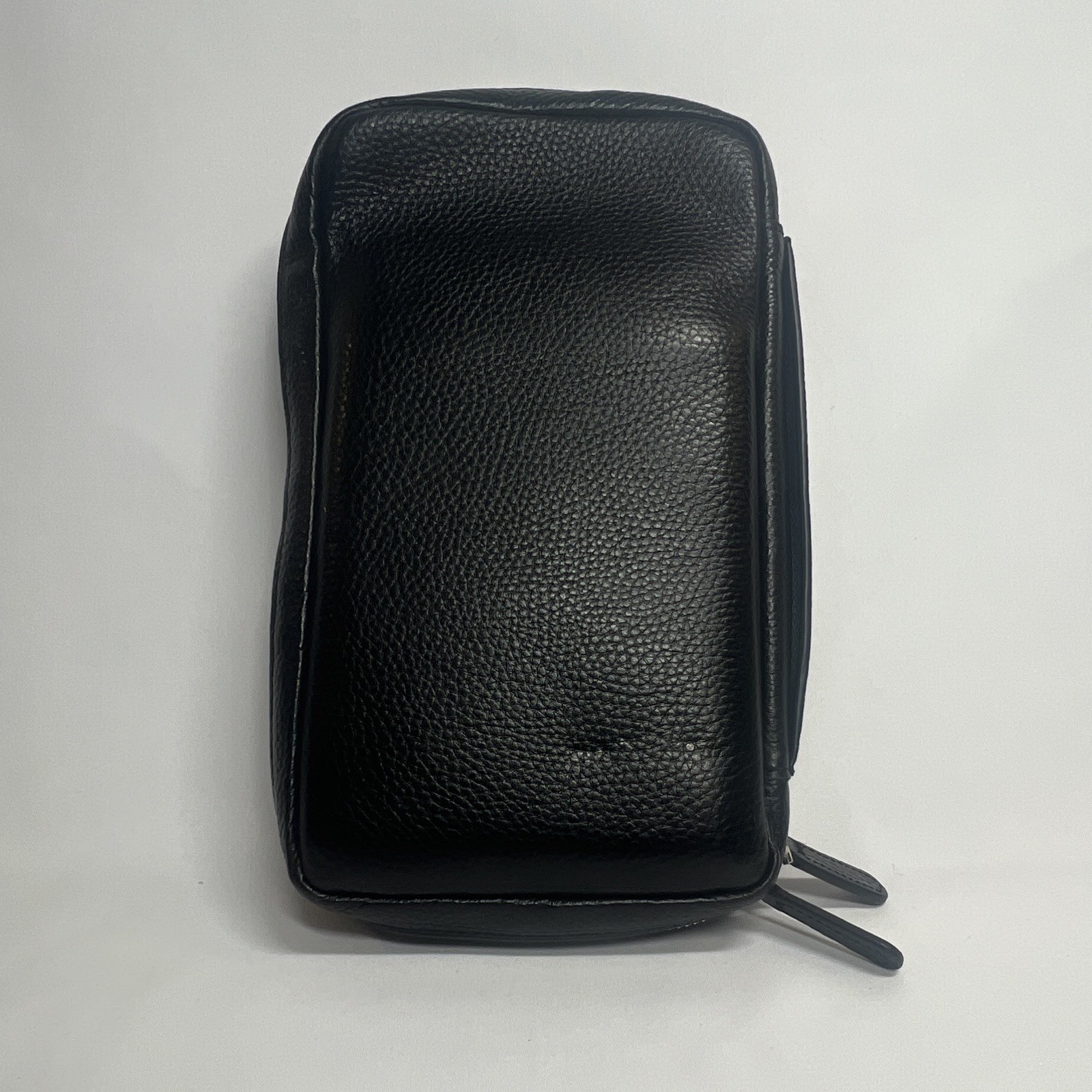 FIREDOG Black Leather Smell Proof Cigar Organizer Multi-Pocket Bag Pouch