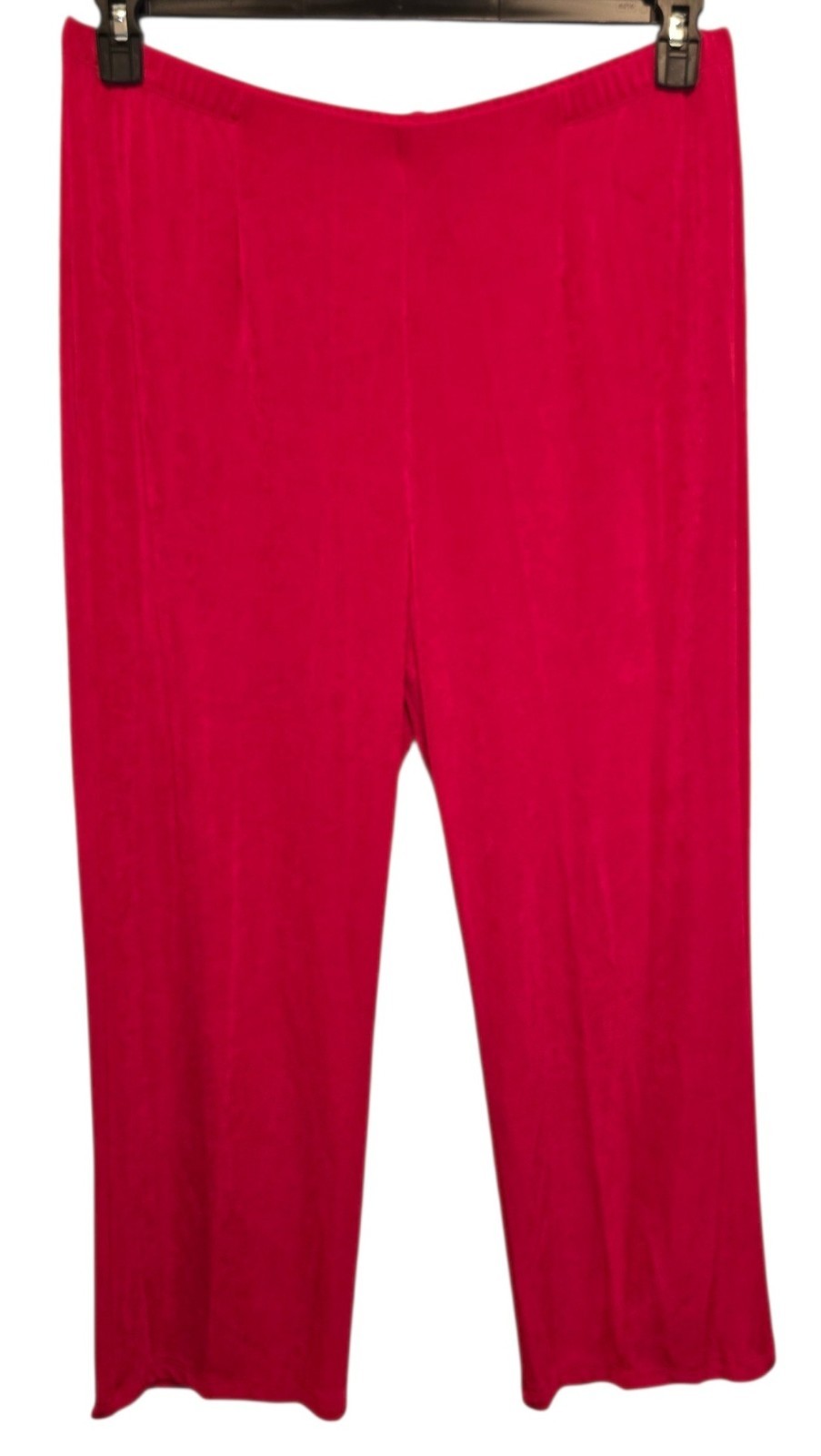 Chico’s Travelers Red Stretchy Slinky Pull On Pants Size 3 Reg US 16/18 Reg