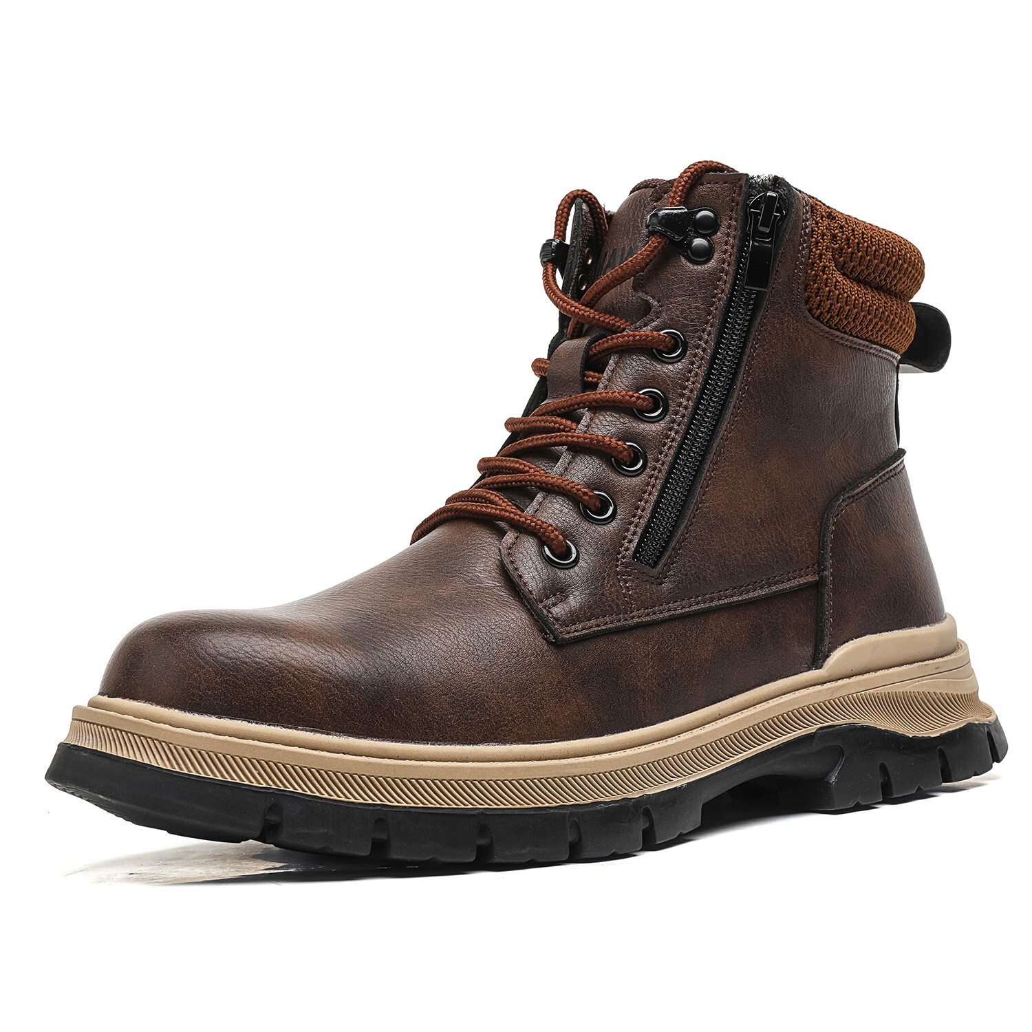 Men’s Work Safety Shoes Steel Toe Anti-Puncture waterproof Work Boots Gift