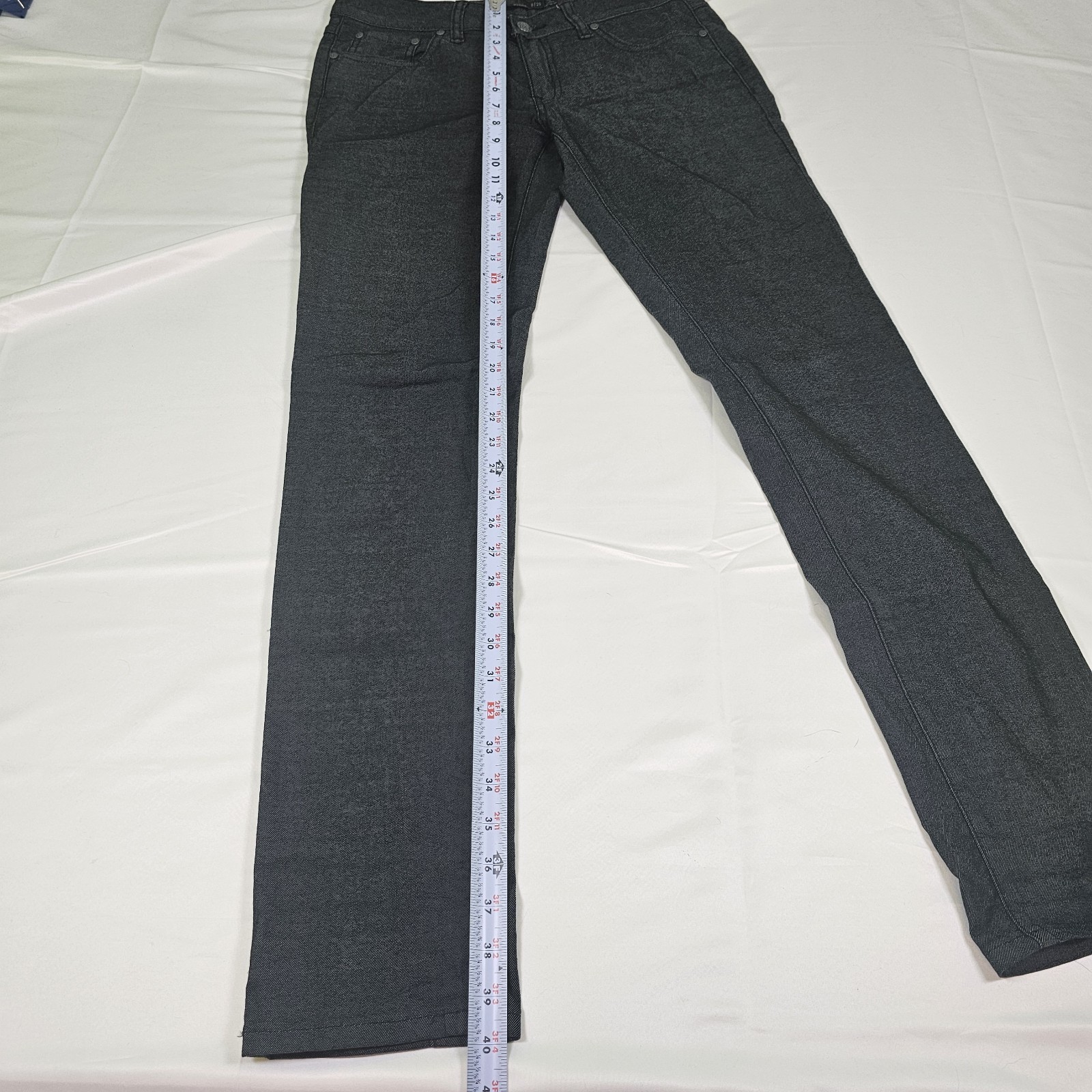 PrAna Size 8/29 Womens Charcoal Grey Organic Cotton Blend Straight Stretch Pants