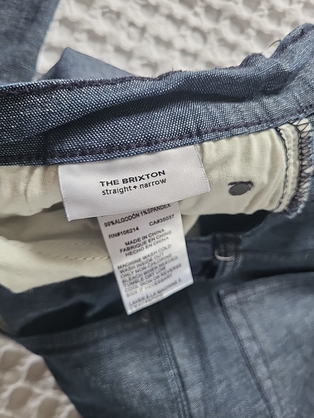 Joes Jeans The Brixton Straight and Narrow Jeans Mens Size 33 Dark Blue