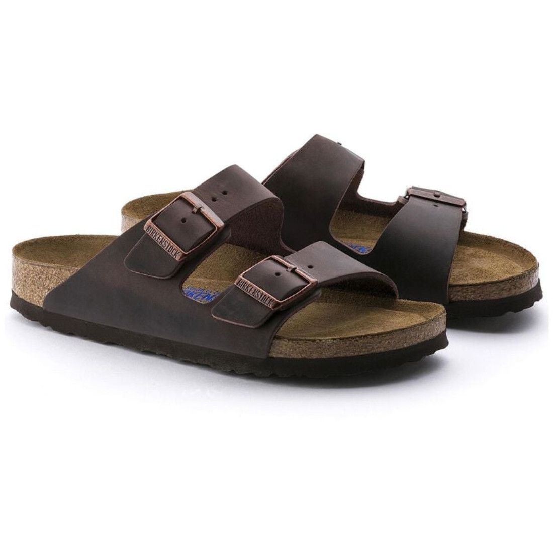 Birkenstock Unisex Leather Arizona Regular/Wide Width Sandals – Habana, Sizes