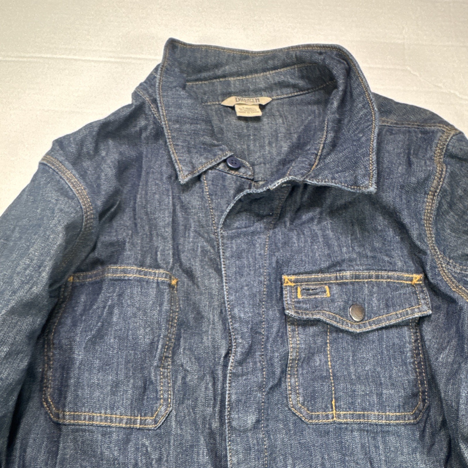 Duluth Trading Co. Blue Denim Coveralls Jumpsuit Long Sleeve L