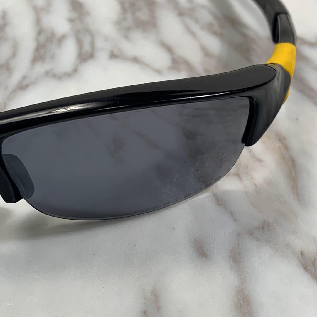 Oakley Flak Jacket Sunglasses Black Yellow Mens Sports Eyewear Authentic
