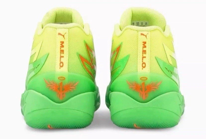 Puma Lamelo Ball MB.02 Nickelodeon Slime 377584-01 Basketball Shoes Sz 10