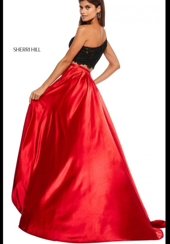 Sherri Hill 52730 Blk/Red 2pc Formal Size 8 “NEW”