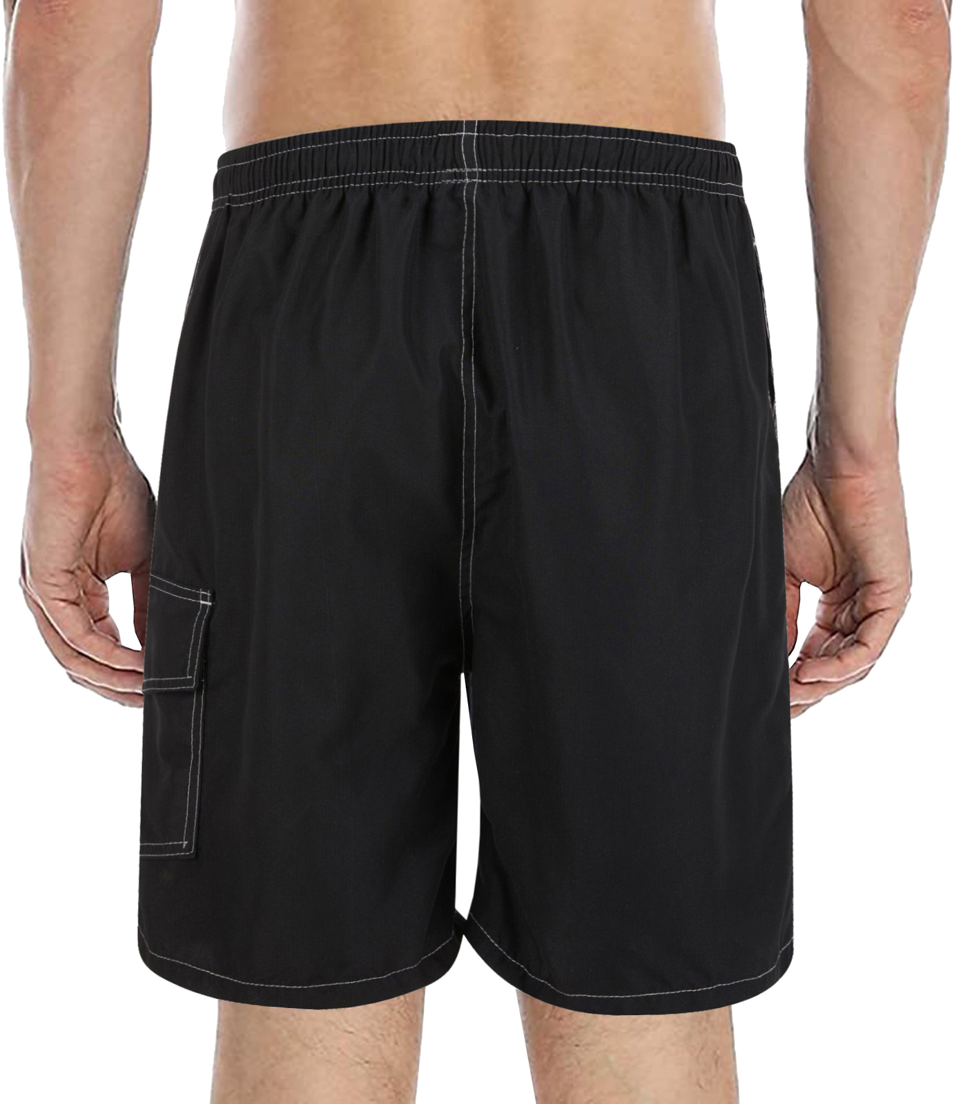 Men’s 3 Pocket Cargo Swim Trunks Swimming Shorts Suit Beach Surf Board Wear 3211