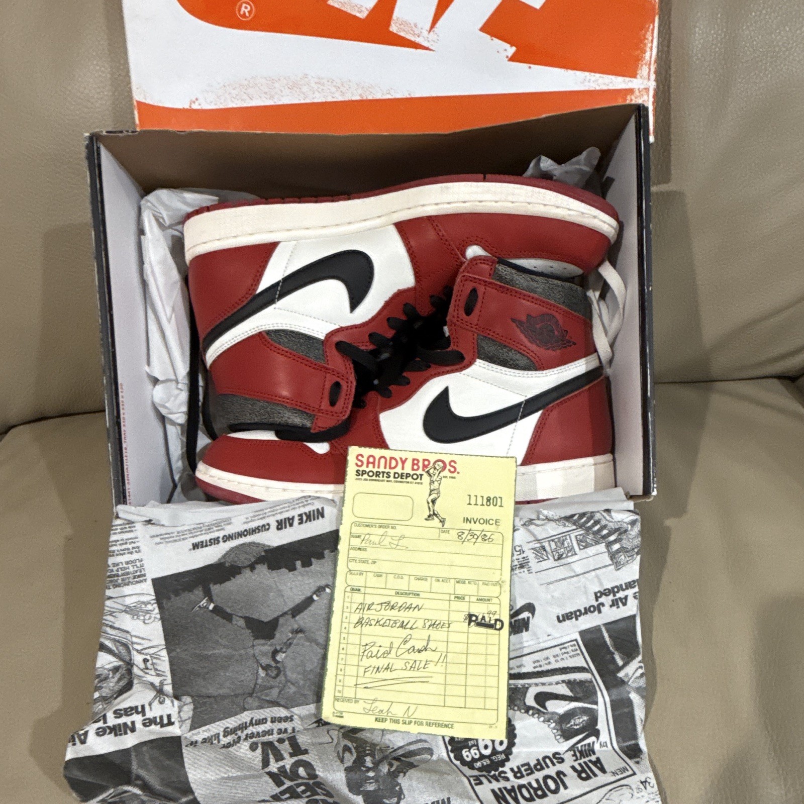 Nike Jordan 1s Lost and Found