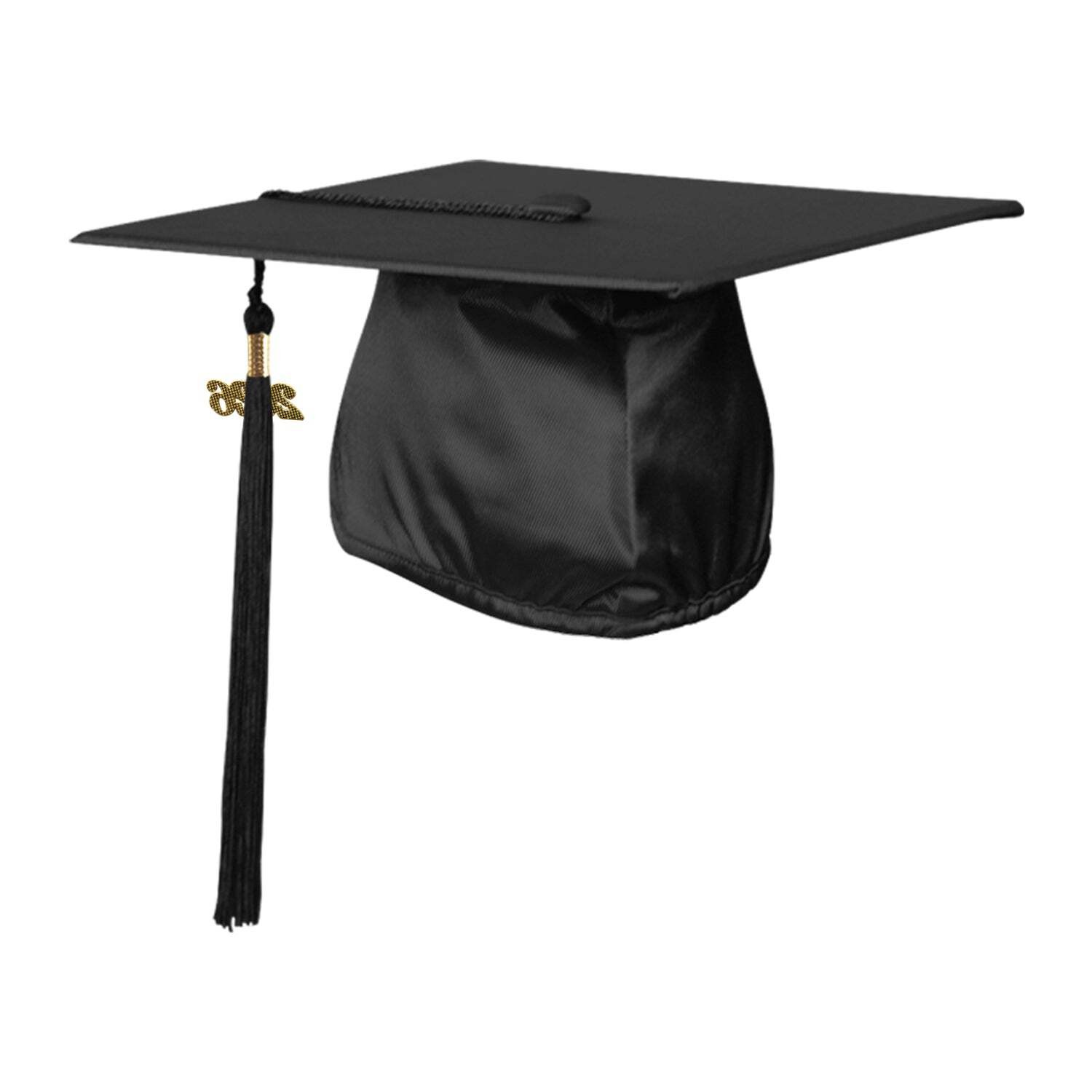 Endea Graduation Shiny Black Cap & Tassel
