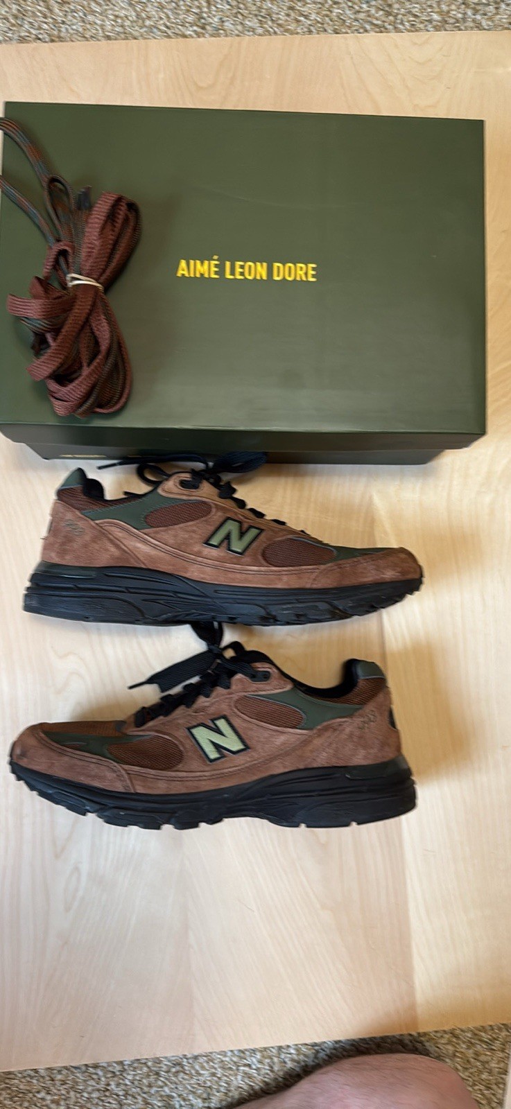 New Balance Aimé Leon Dore x 993 Made in USA Beef & Broccoli Suede MR993ALD