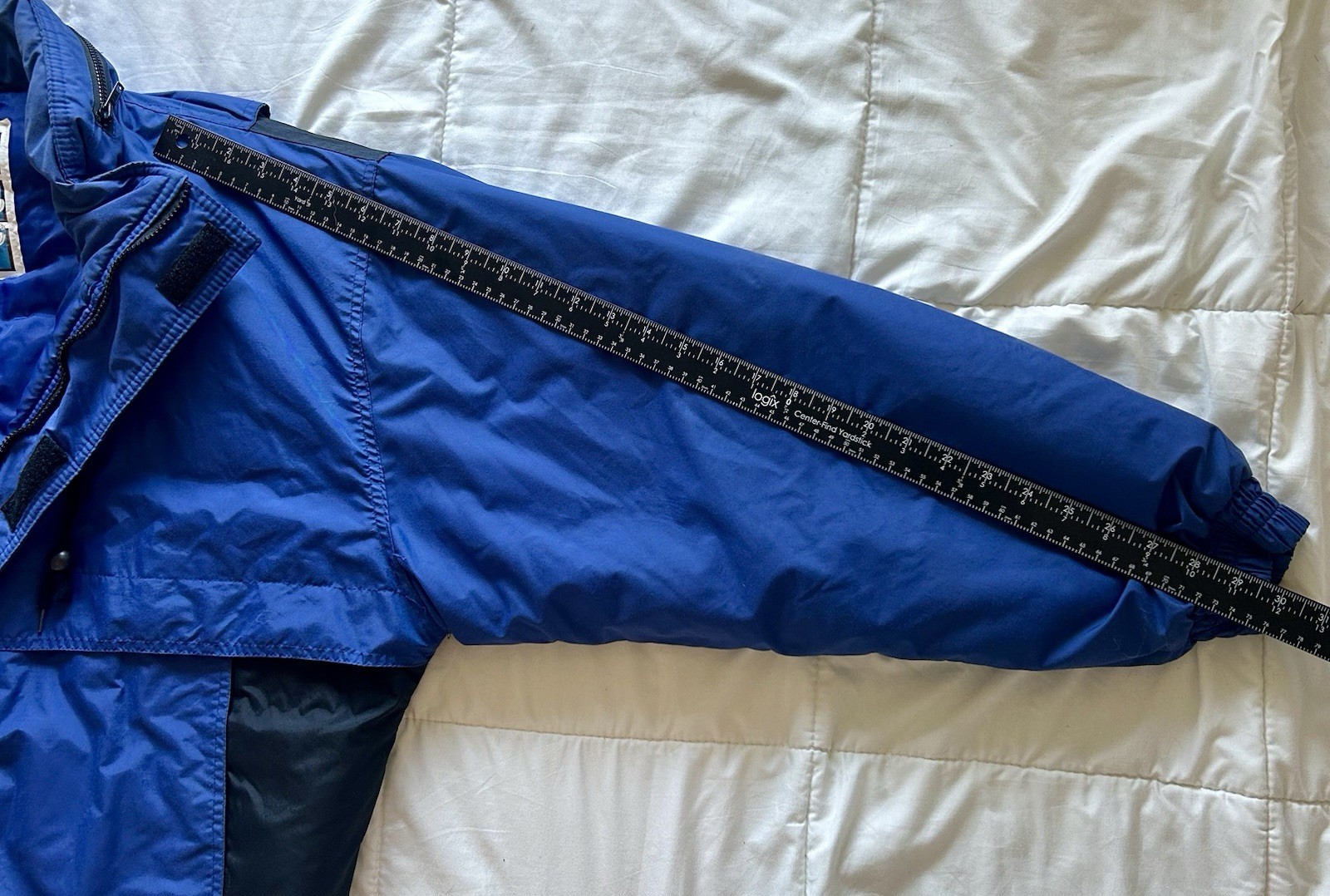 VTG 90’s Steep Slopes Men’s Colorblock Blu/Blk Ski Jacket Full Zip Puffer