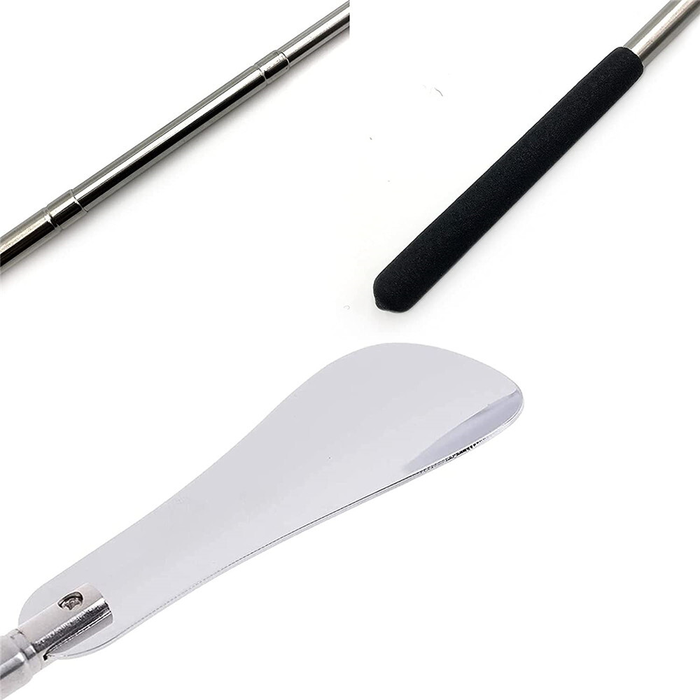 New Extra Long Handle Shoe Horn Stainless Steel 25″ Handled Metal Shoehorn Horns