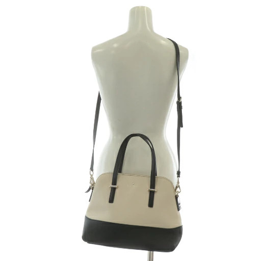 Used Kate Spade Cedar Street Maise handbag shoulder 2WAY leather logo ivory blac
