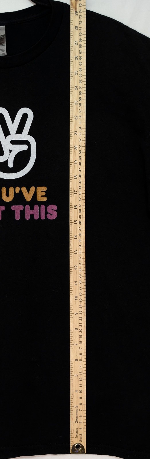 Dunkin’ Donuts You’ve Got This XL Black Employee Shirt 23″ W X 29″ L