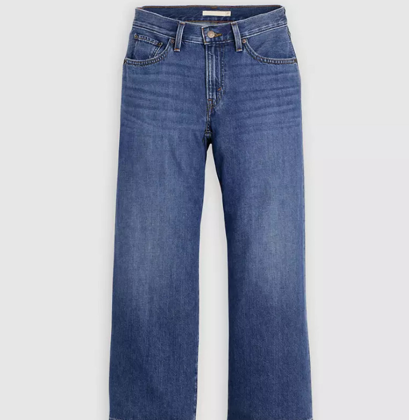 Levi’s Middy Wide-leg Ankle Lightweight Women’s Jeans, Kiss Goodbye – Dark Wash