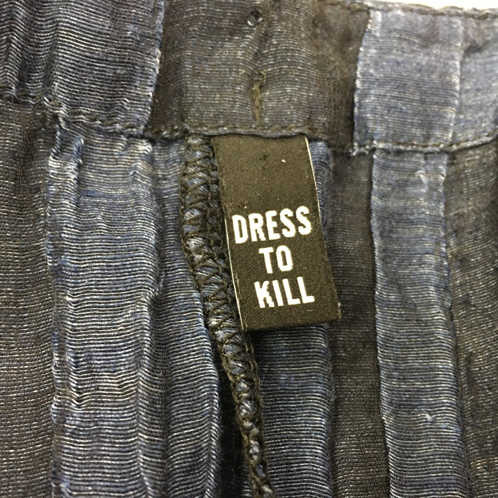 Dress To Kill Women’s Layered Crinkle Dress One Size Fit Most Blue Striped USA