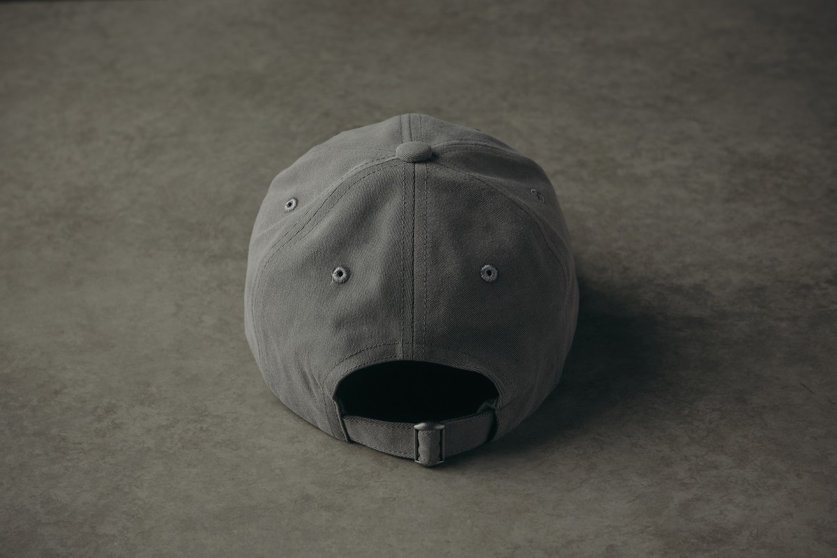 AMAN TOKYO Original Logo Baseball Cap Gray Color Free Size Cotton From Japan