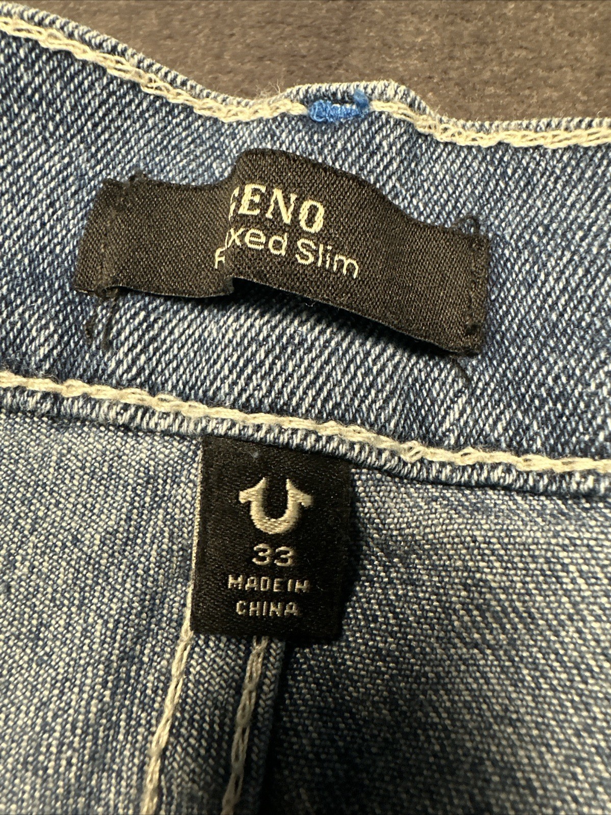 True Religion Geno “Light Pacific Wash” 33×32/Blue Relaxed Slim #700986