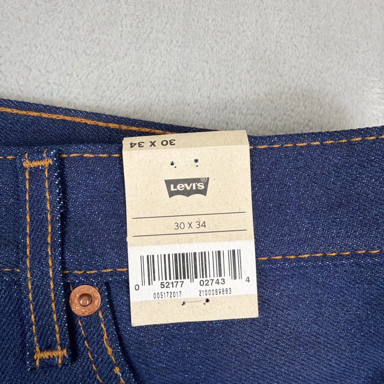 Levi’s 517 Bootcut Jeans Men’s Size 30×34 Blue Denim Cowboy Raw Wash Stretch
